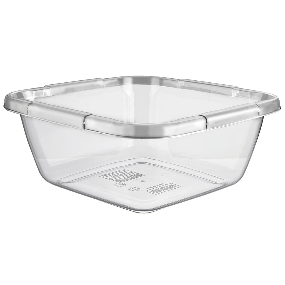 Palangana Krea Cuadrada 14L Gris