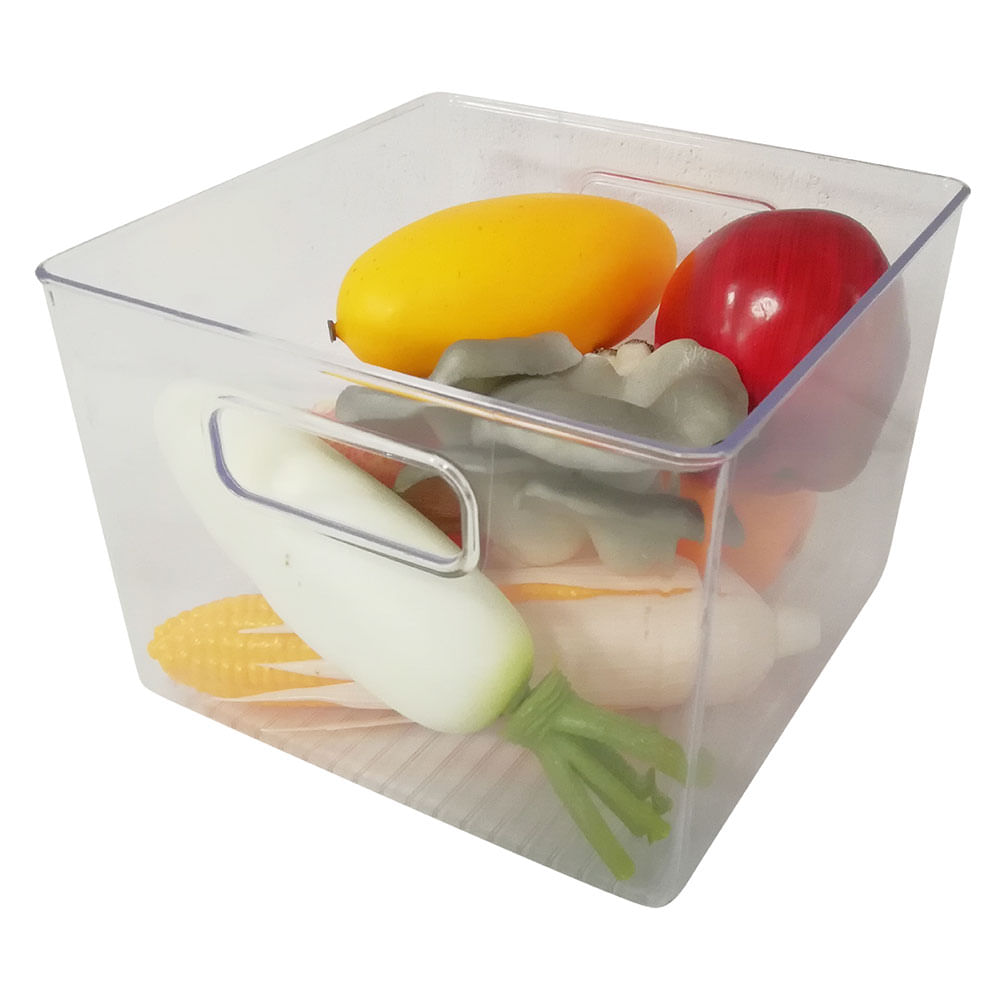 Canasto Krea Acrilica Rectangular con Asa 5.5L