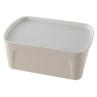 Caja Krea Organizadora Plástico Solida 4L Arena Letras