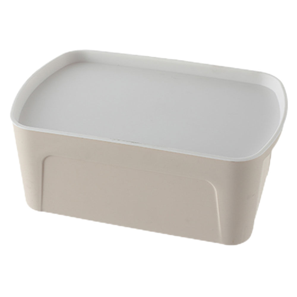 Caja Krea Organizadora Plástico Solida 4L Arena Letras