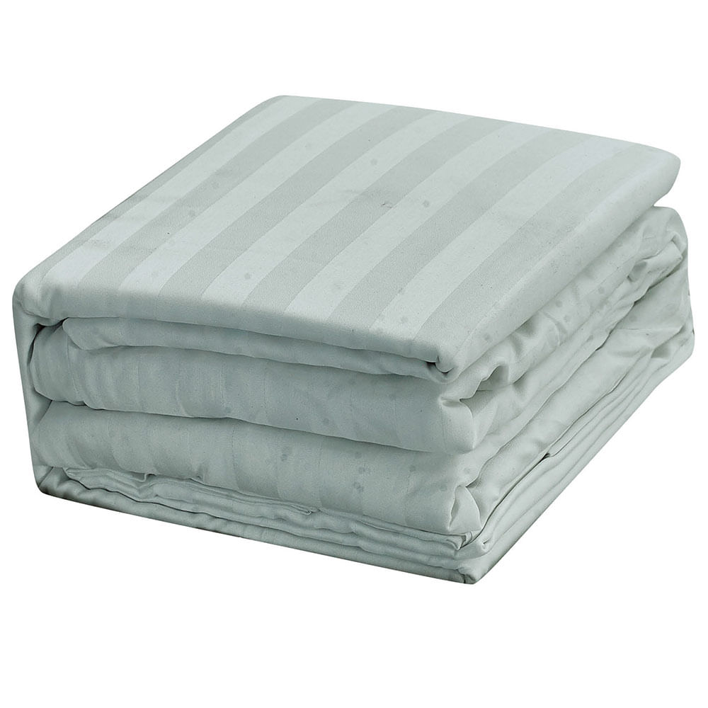 Juego de Sabana Lisa Krea 300H Algodón Blanco 1.5 Plazas