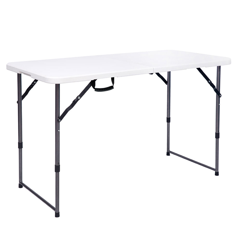 Mesa Rectangular Alpes Plegable Blanca 120cm