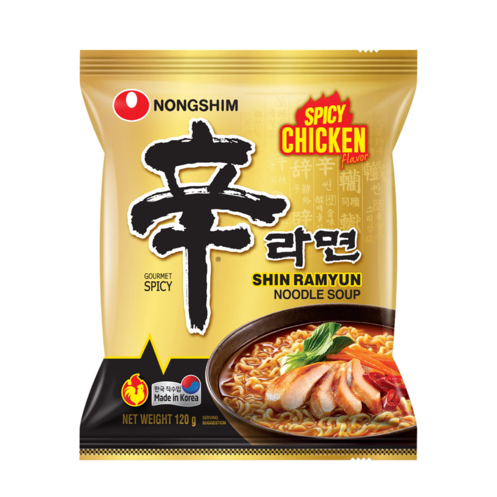 Sopa Instantánea Shin Ramyun Spicy Chicken 120g - Wong