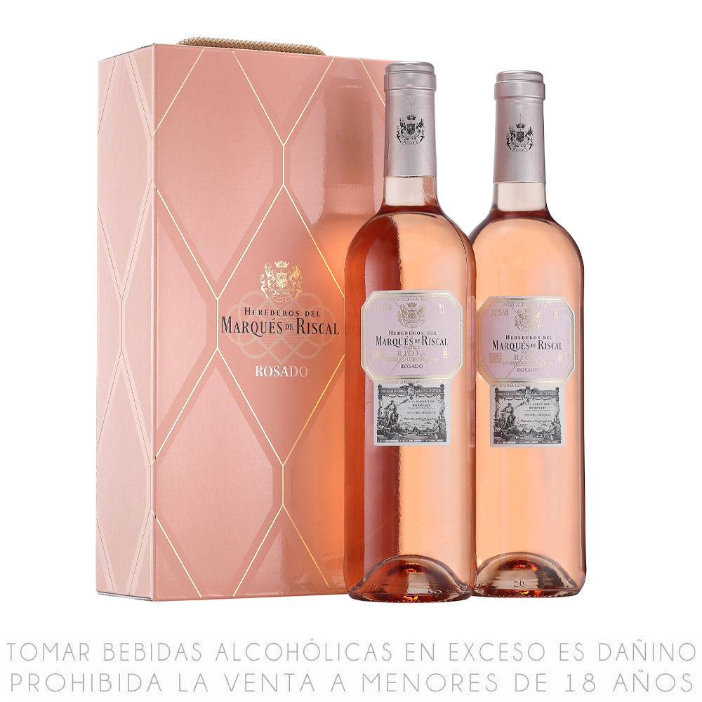 Pack x2 Vino Rosé Blend Marqués de Riscal Botella 750ml
