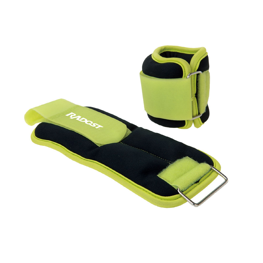 Tobillera Muñequera 1 Kg Verde Pack 2 unid