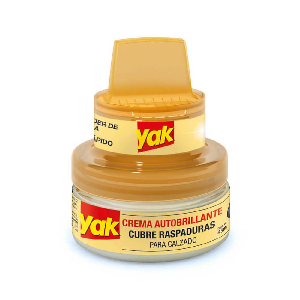 Crema Autobrillante para Calzado Yak Incolora 45ml