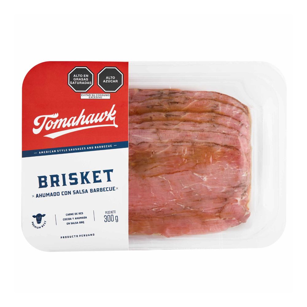 Brisket Ahumado con Salsa BBQ Tomahawk 300g