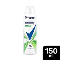 Desodorante Aerosol Rexona Bamboo Motionsense Contenido 150 ml