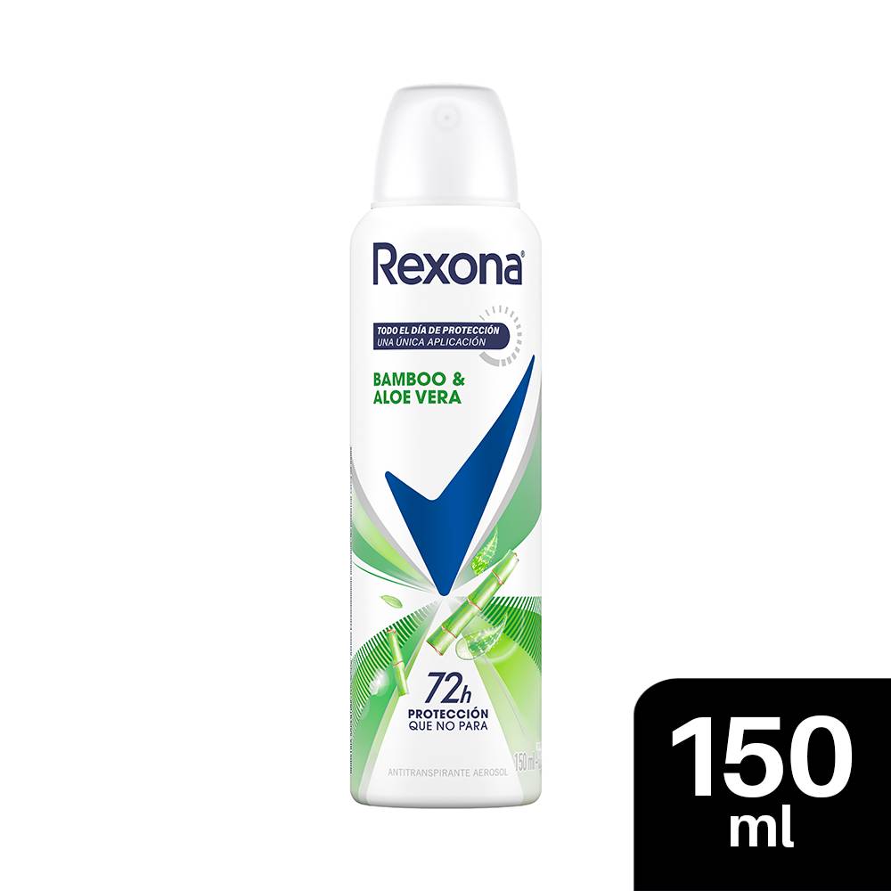 Desodorante Aerosol Rexona Bamboo Motionsense Contenido 150 ml