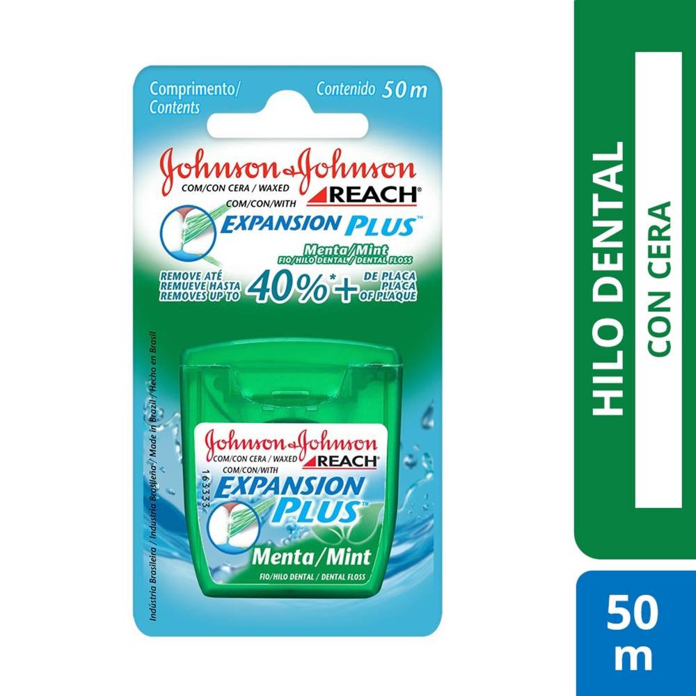 Hilo Dental Reach Johnson & Johnson Expansion Plus Menta Envase 50 m
