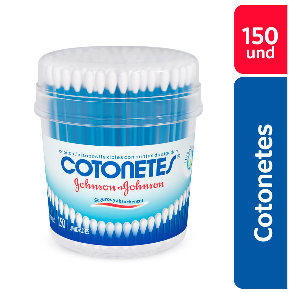 Hisopos Cotonetes Johnson & Johnson 150un