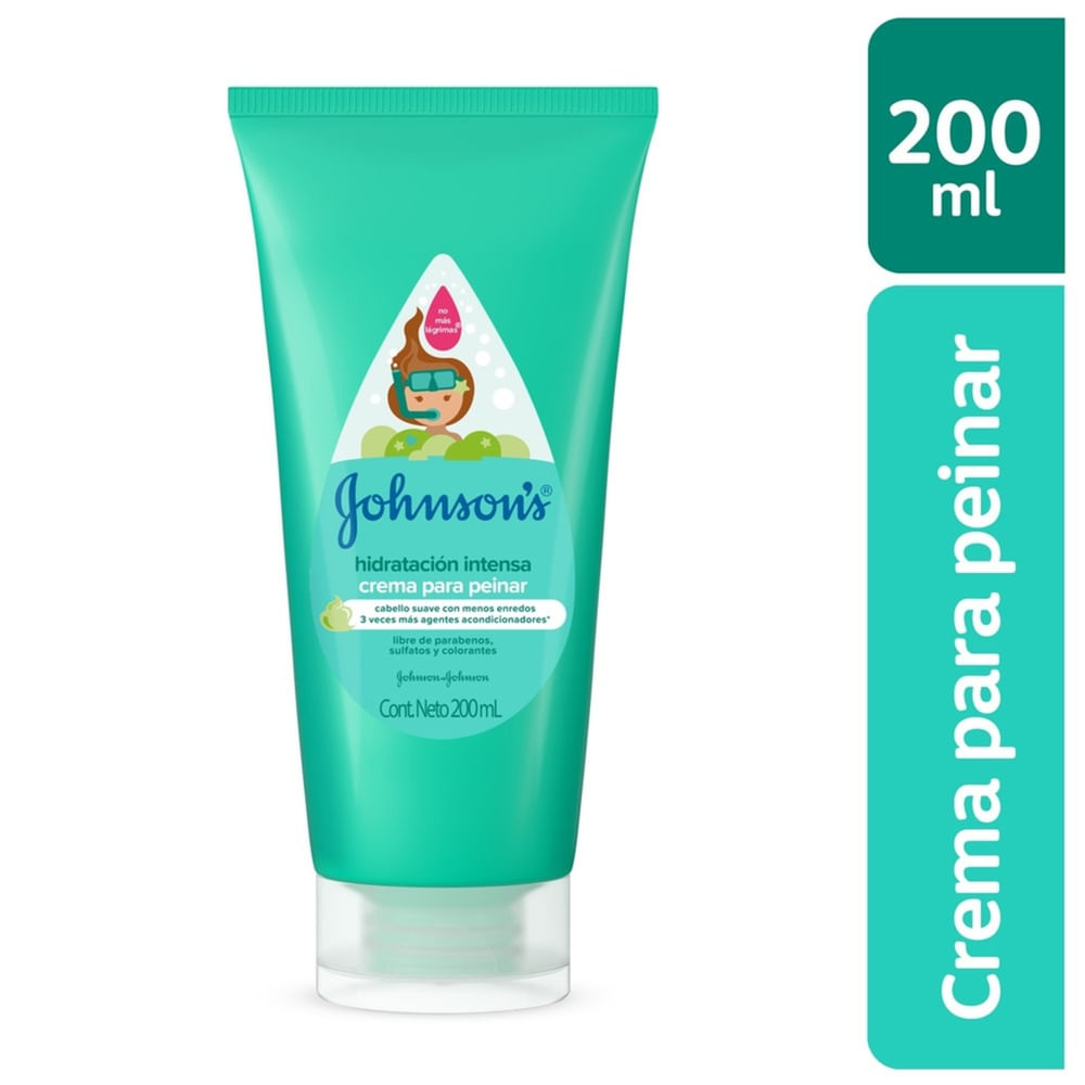 Crema para Peinar Johnson's Baby Hidratación Intensa 200ml
