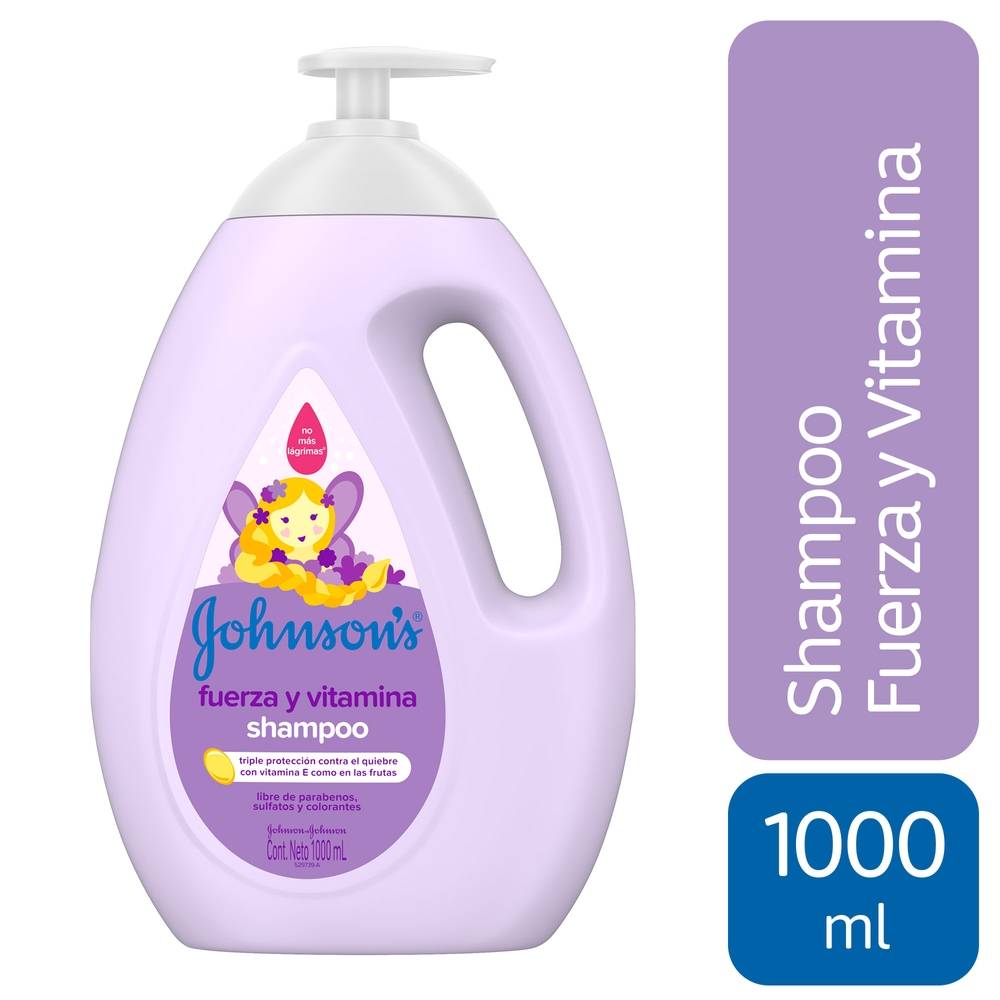 Shampoo para Bebé Johnson's Fuerza y Vitamina 1L