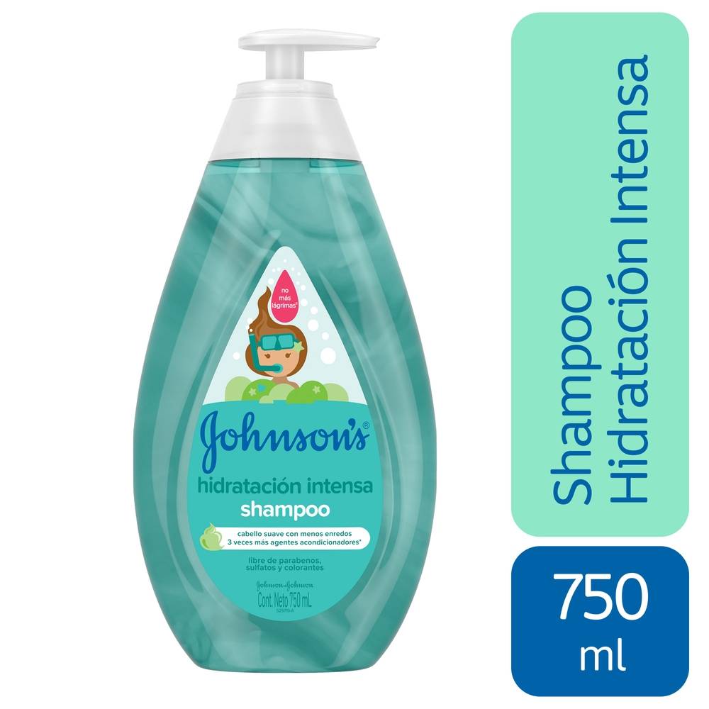 Shampoo Hidratación Intensa Johnson's Baby Frasco 750 ml