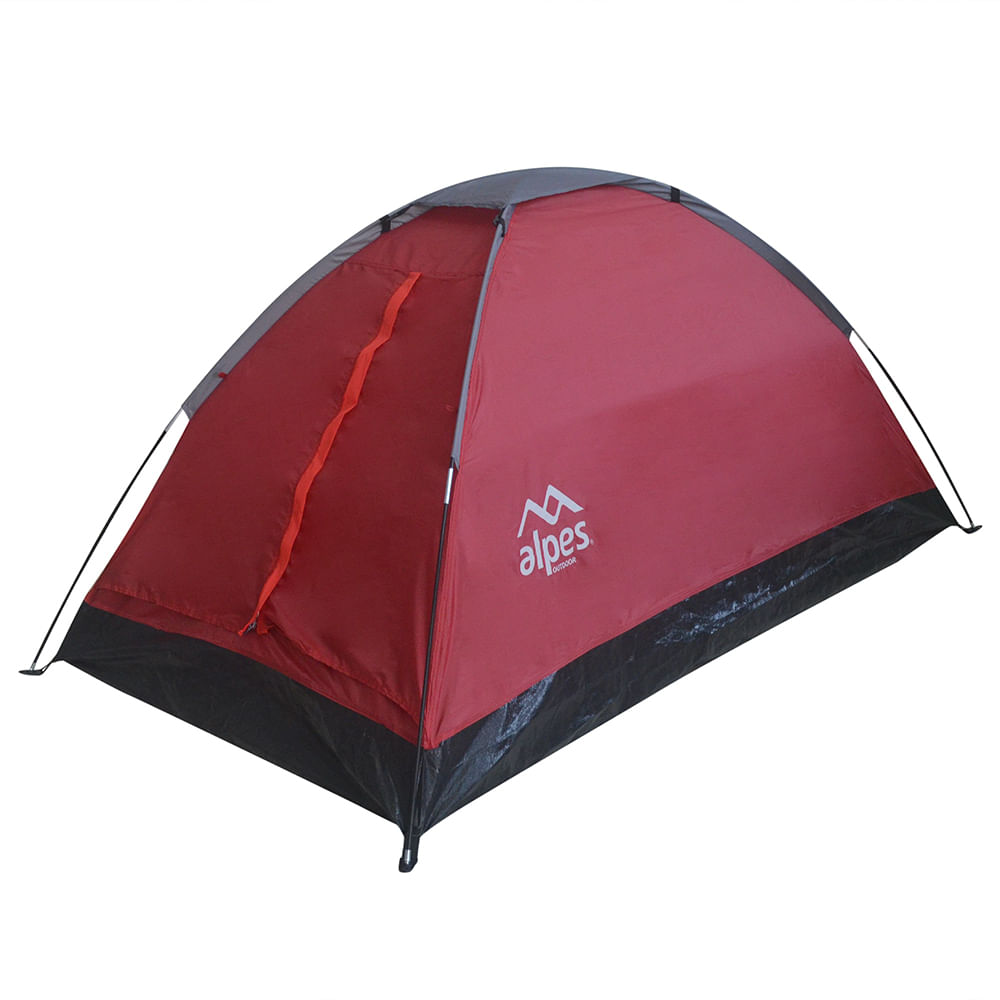 Carpa Alpes 2 Personas Dome Galapagos 200x120x95cm Rojo