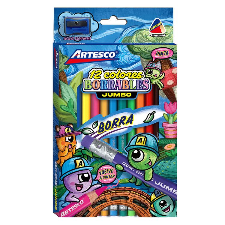 Colores-Tr-a-Borrables-Artesco-Jumbo-12un-Sacapuntas-1-351686692