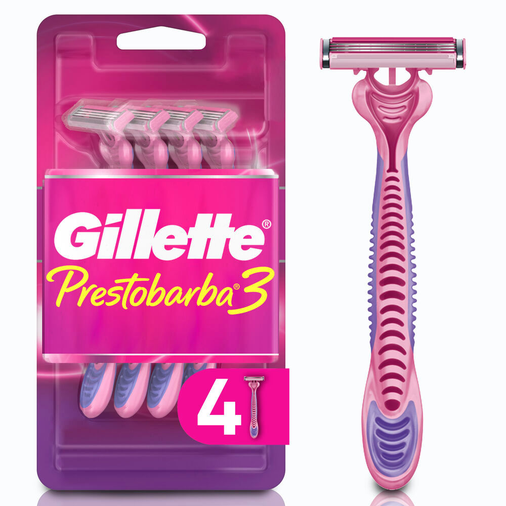 Máquina de Afeitar Desechable Gillette Prestobarba3 4un