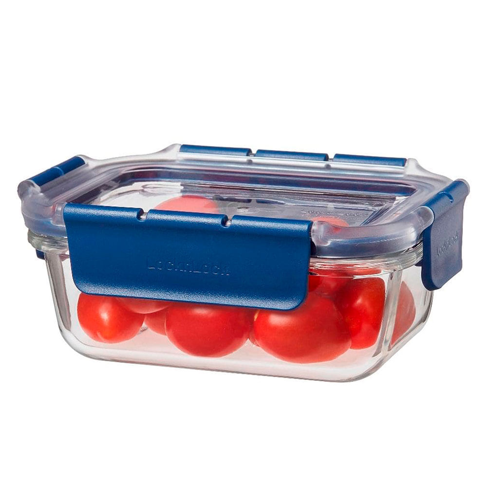 Envase Hermetico Lock&Lock Vidrio L&L Rectangular 380ml Topclass