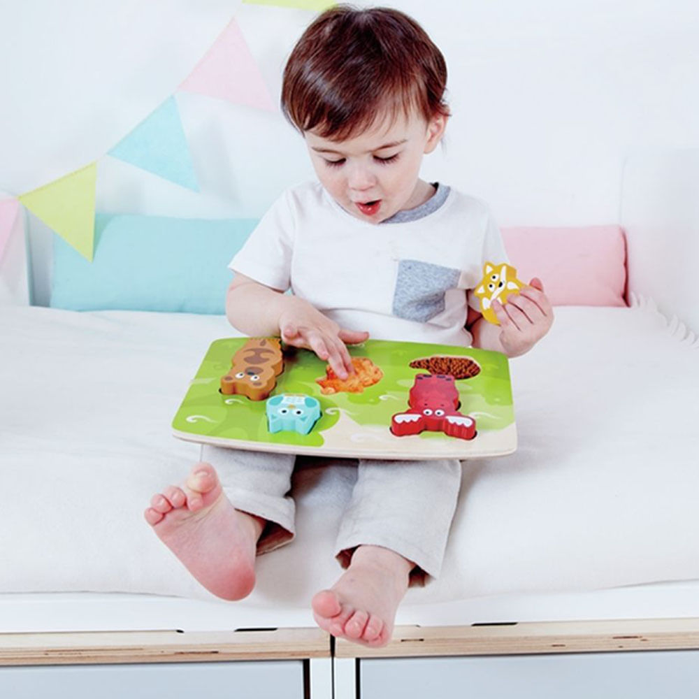 Rompecabezas de Encaje Chunky con Texturas Animales