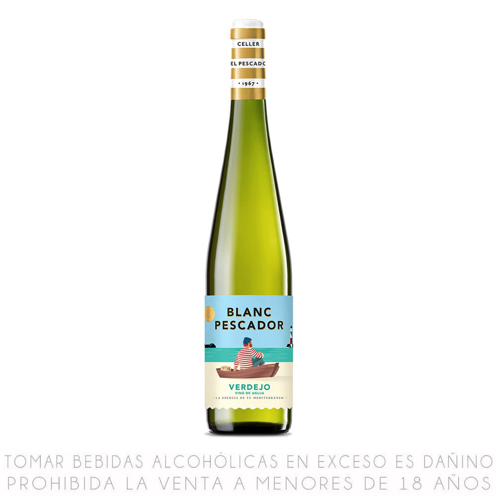 Vino Blanco de Aguja Verdejo Blanc Pescador Botella 750ml