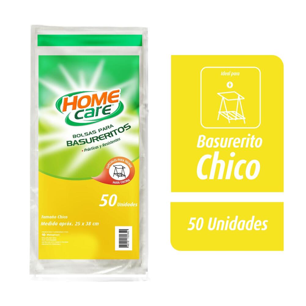 Bolsa de Basura Home Care Basurerito Chica 50un