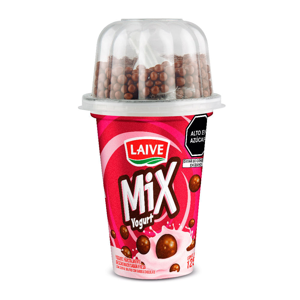 Yogurt Mix Sabor Fresa con Bolitas de Chocolate Laive 125g