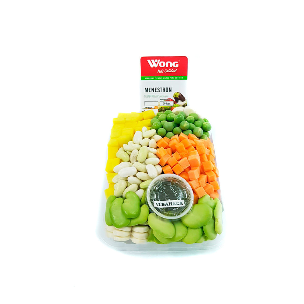 Verduras para Menestrón Wong Bandeja 300g