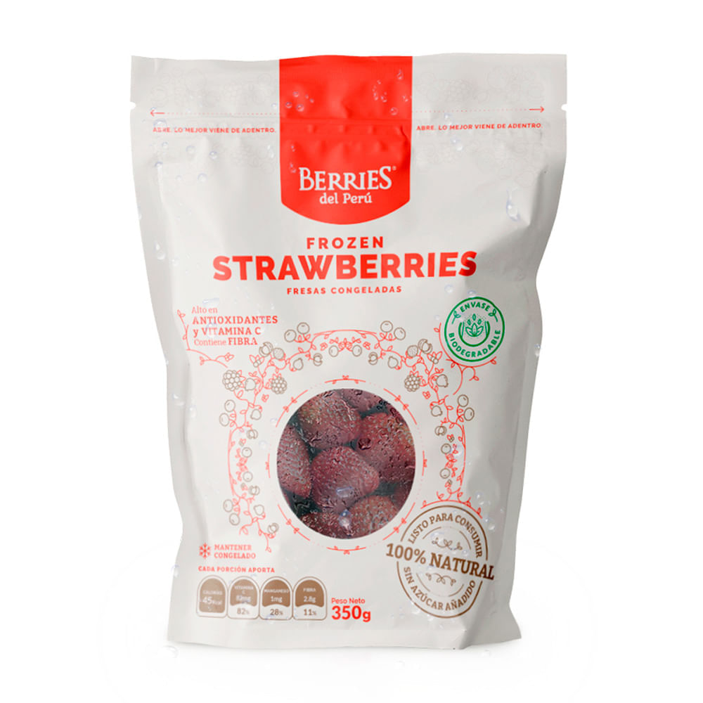Fresas Congeladas Berries Del Perú Bolsa 350 g
