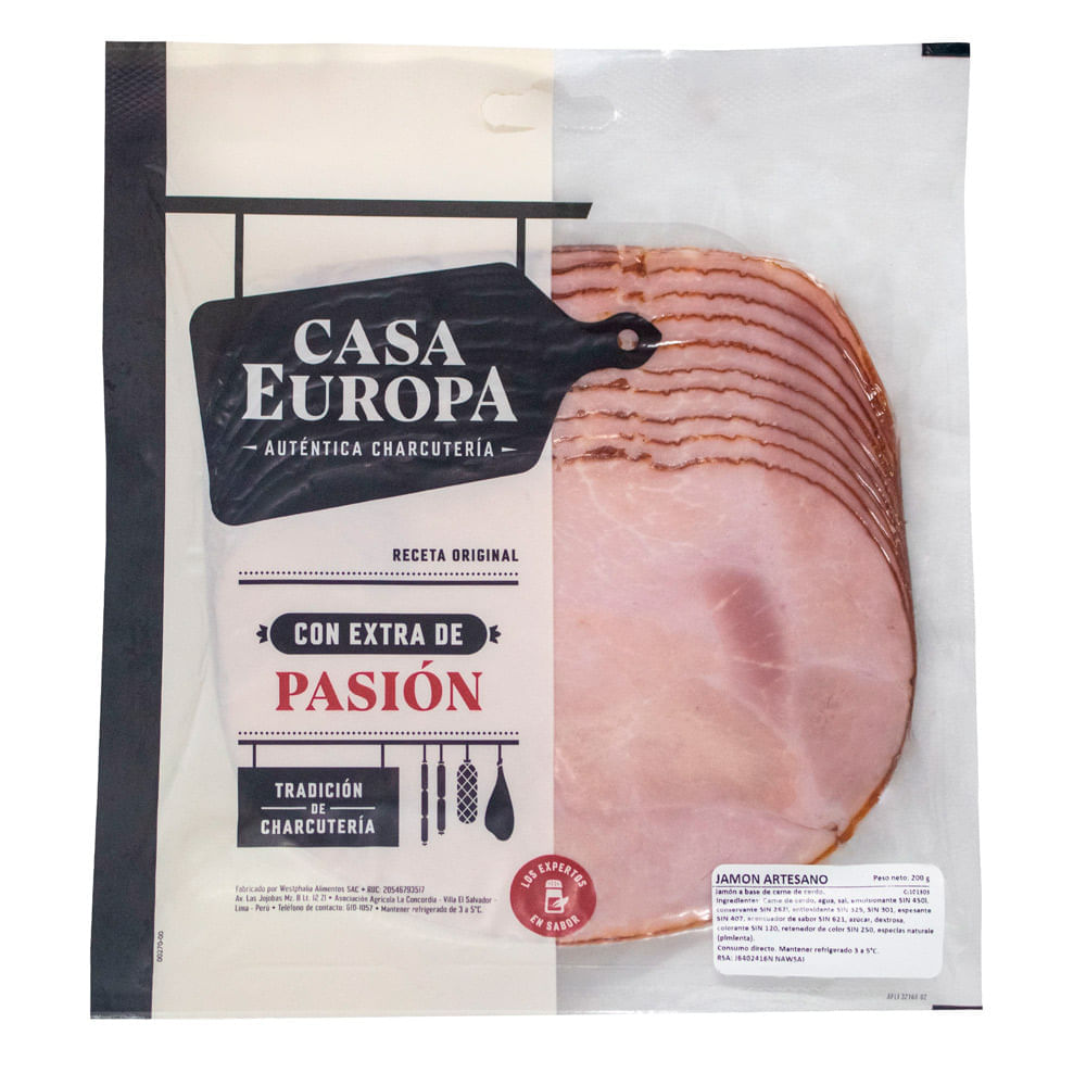 Jamón Artesano Paquete 200 g