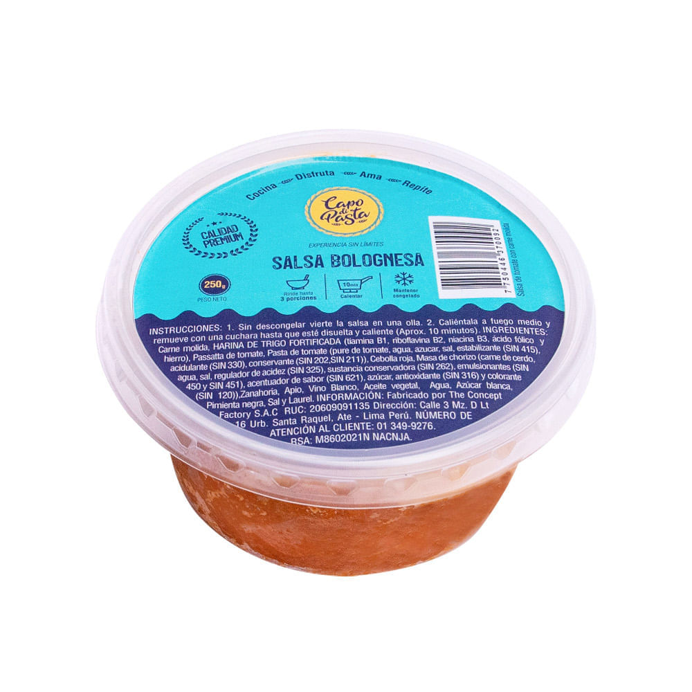 Salsa Bolognesa Capo Di Pasta 250g