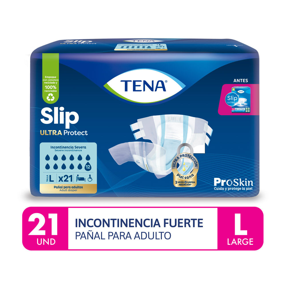 Pañales para Adulto Tena Slip Ultra Protect Talla L 21un
