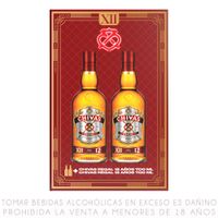 Twopack Whisky Chivas Regal 12 Años Botella 700ml
