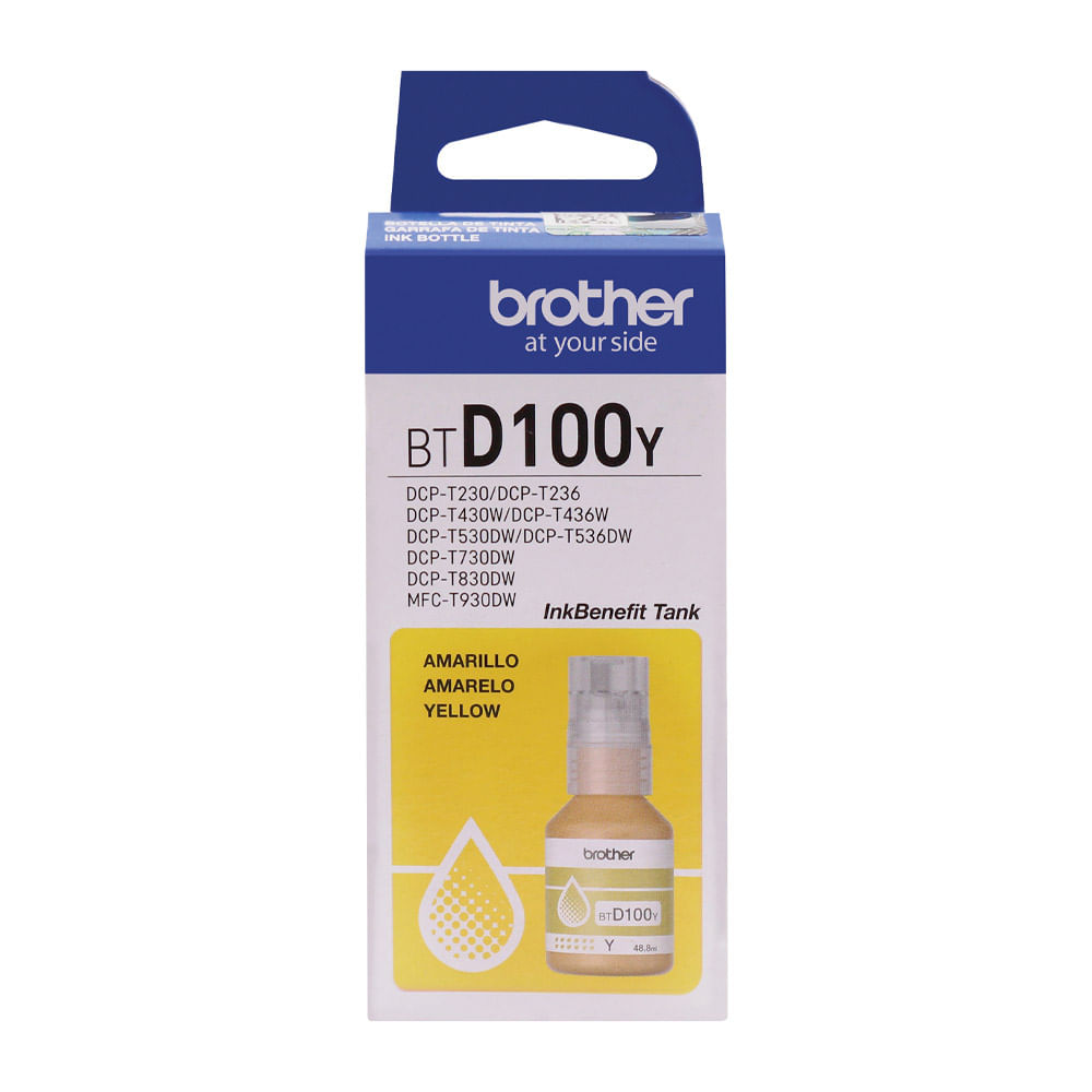 Botella de Tinta Amarilla Btd100Y Brother