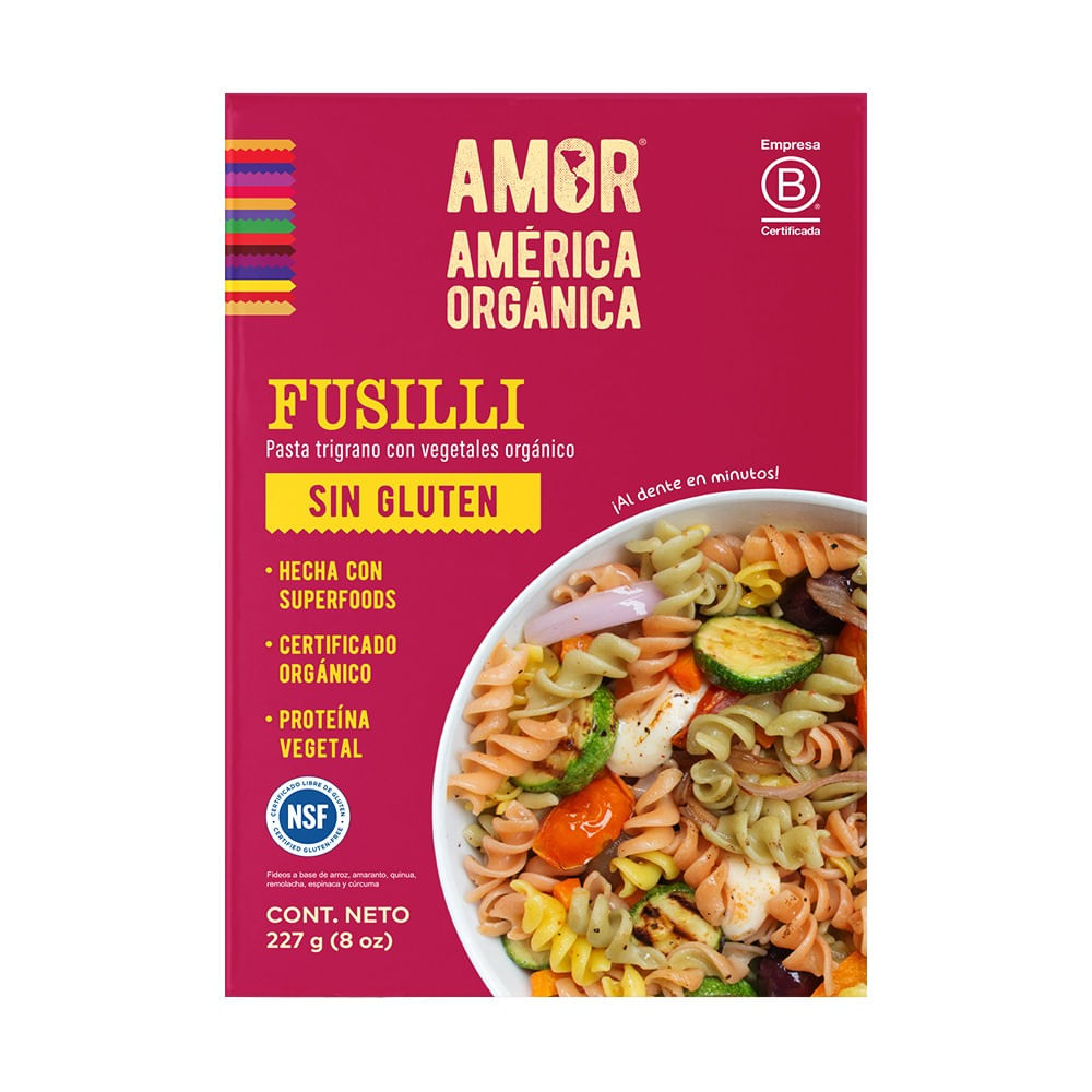 Fusilli Trigrano América Orgánica 227g