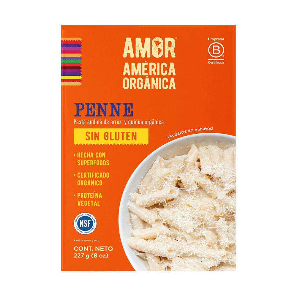 Penne de Quinua y Arroz América Orgánica 227g
