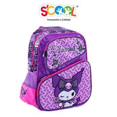 Mochila-Scool-Magic-3Bolsillos-Tela-Satin-Kuromi-1-351689430