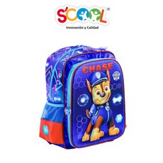 Mochila-Scool-2-Bolsillos-Eva-3D-Satin-Paw-Patrol-1-351687318