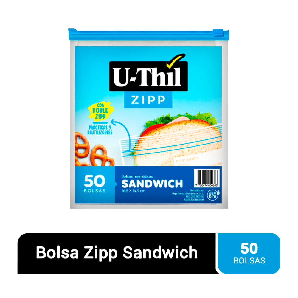 Uthil Bolsa Zipp Chica x 50Un