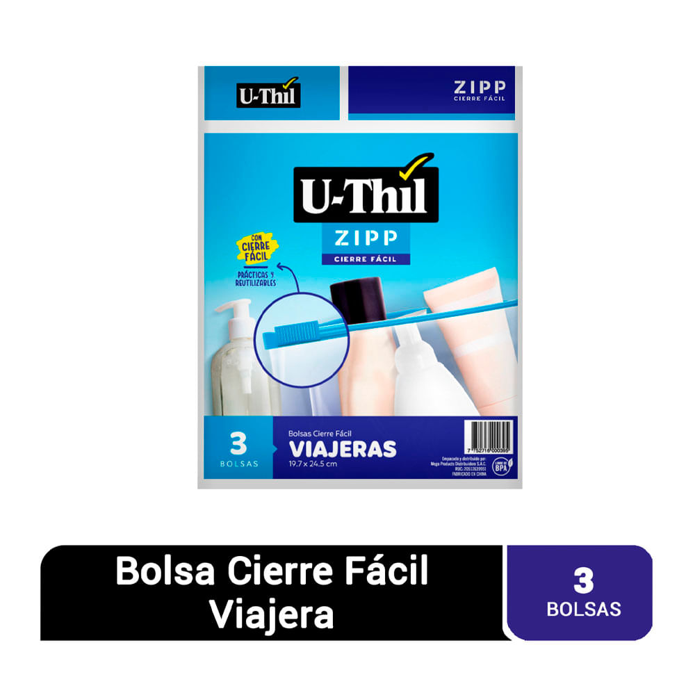 Uthil Pack Bolsas Zipp Para Viaje x 3Un