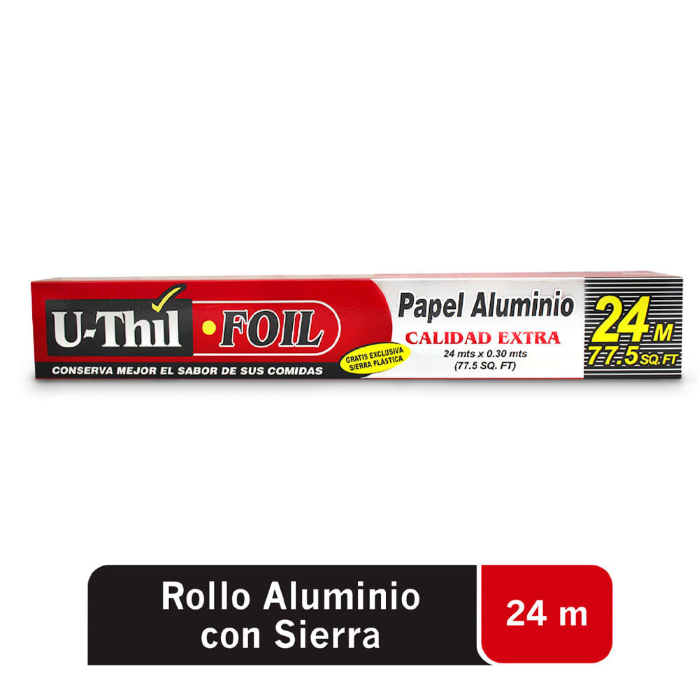 U-Thil Papel Aluminio Rollo 24 m