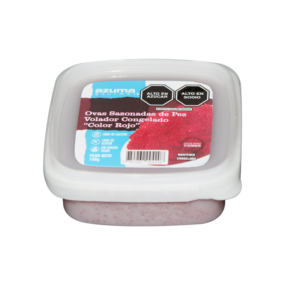 Ovas Sazonadas de Pez Volador Azuma "Color Rojo" Congelado 150g