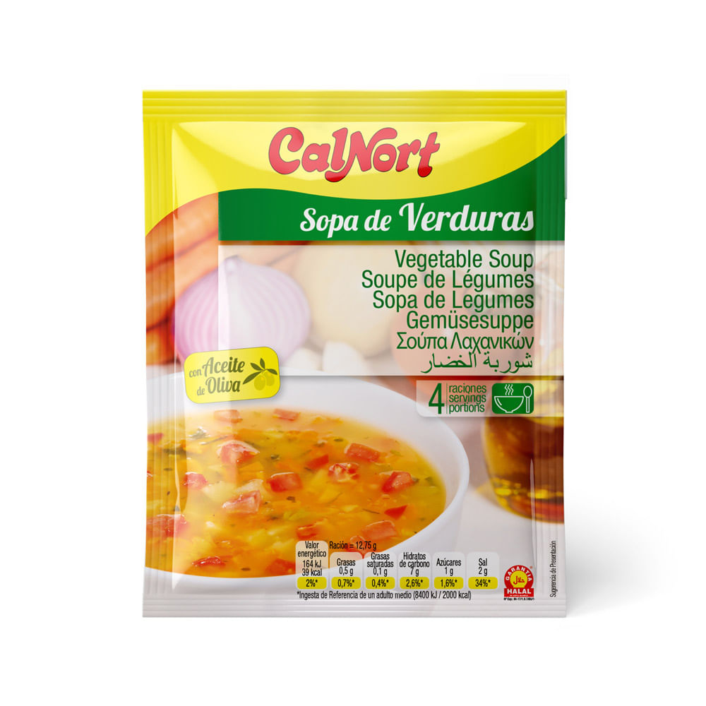 SOPA DE VERDURAS X 51GR CALNORT