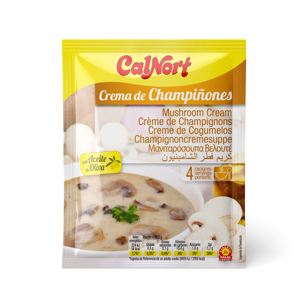 CREMA DE CHAMPIÑONES X 66GR CALNORT