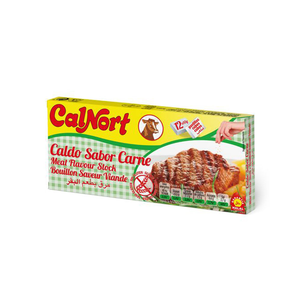 CALDO DE CARNE 12 CUBOS X 10GR CALNORT
