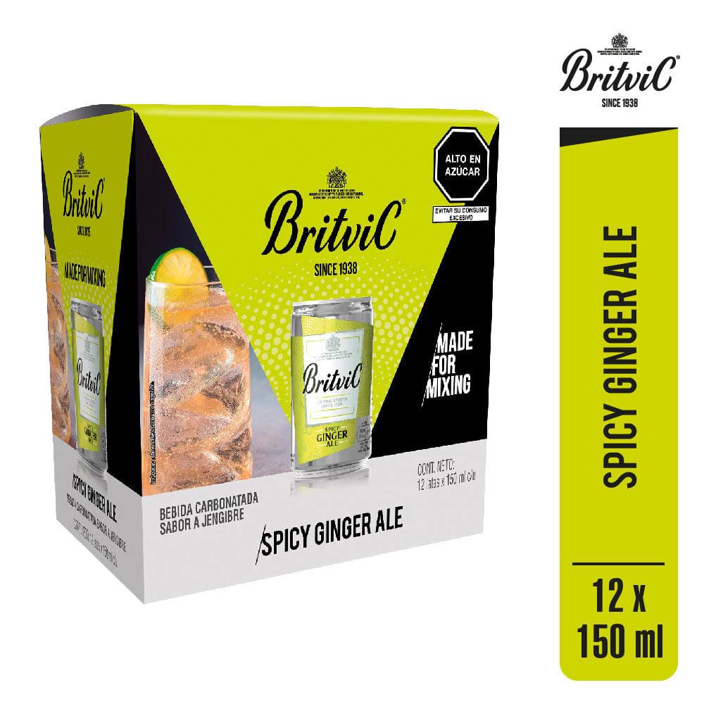 Ginger Ale Britvic Twelve Pack de 150 ml c/u