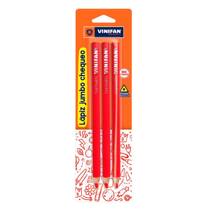 Lapiz-Vinifan-Jumbo-Chequeo-Rojo-Blister-X3-1-351686809 Lapiz-Vinifan-Jumbo-Chequeo-Rojo-Blister-X3-1-351686809