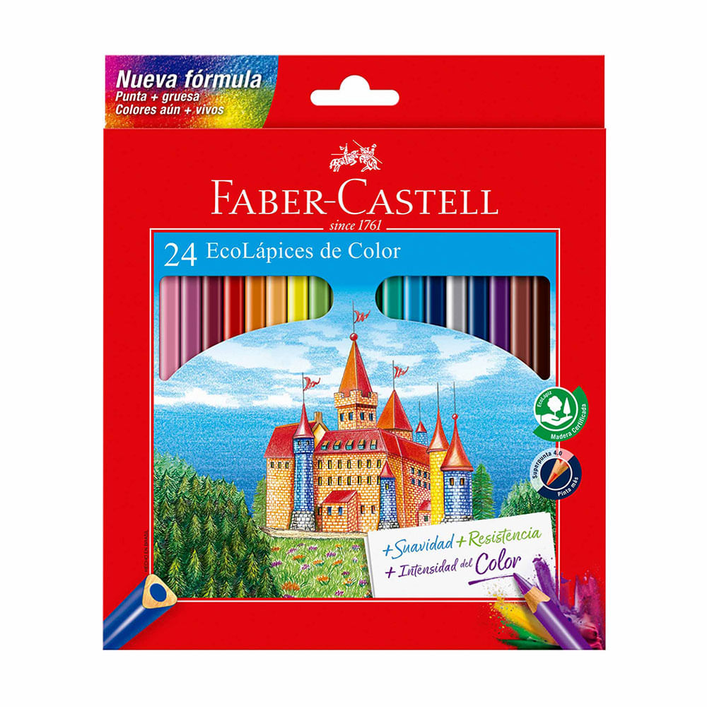 Ecolápices Faber Castell 24 Colores 4.0