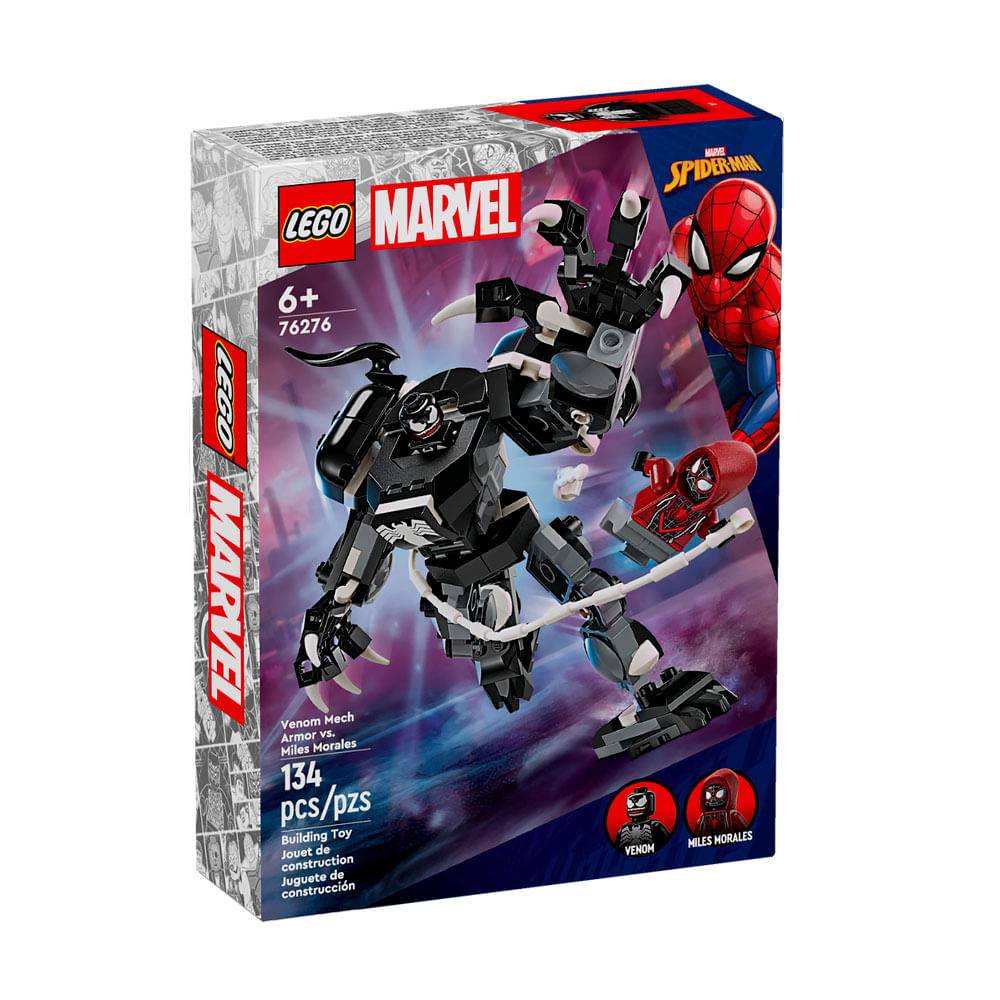 Lego Marvel 76276 Venom Armadura Robótica vs Miles Morales 134pzs