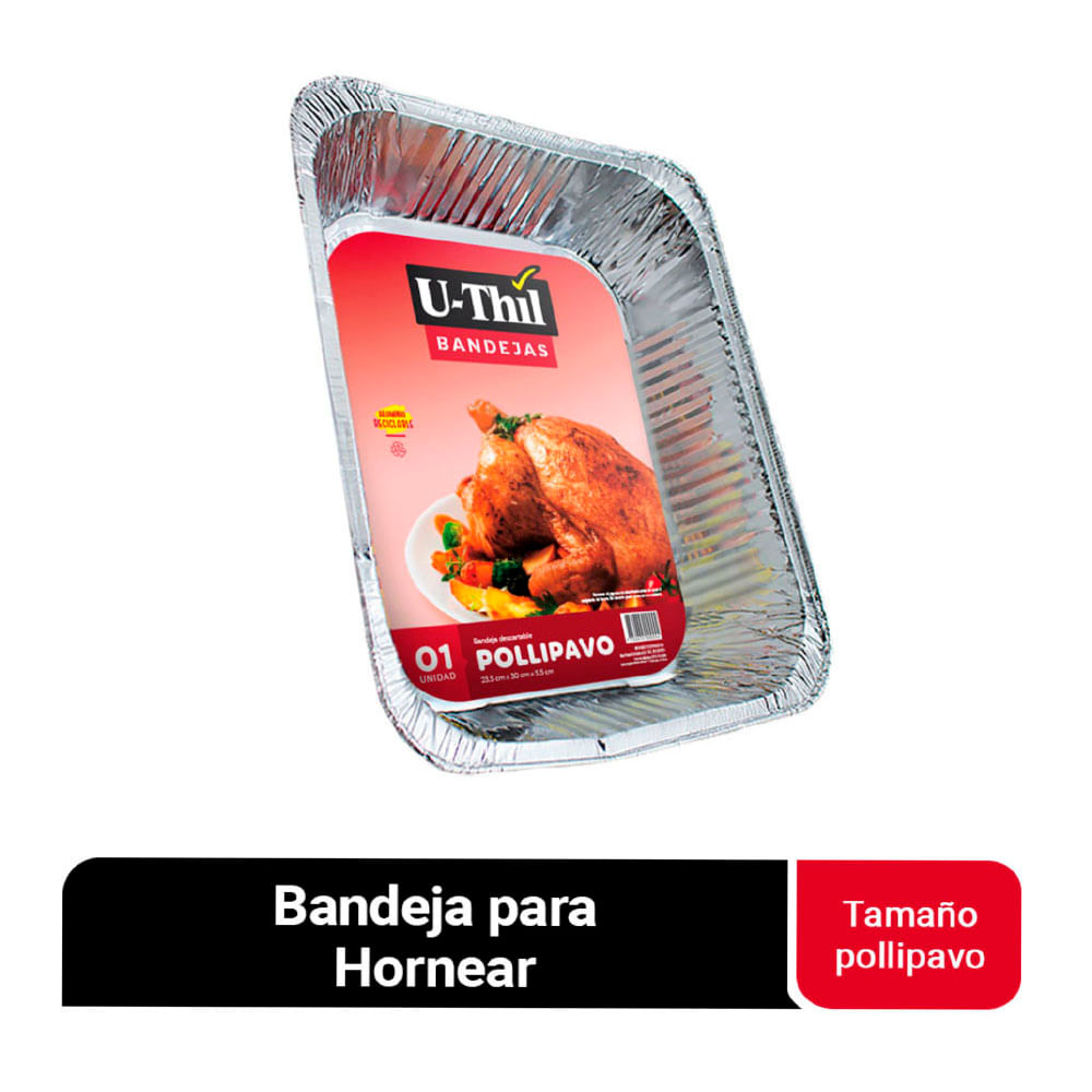 U-Thil Bandeja Pollipavo para Hornear Descartable