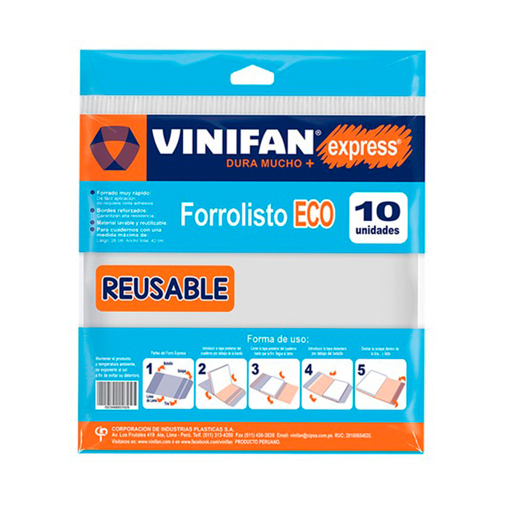 Forro Express Eco Bolsa 10un